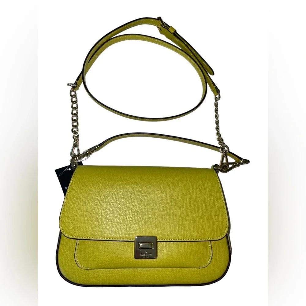 kate spade Phoebe Leather Lime Color Crossbody Bag NWT - Picture 9 of 17